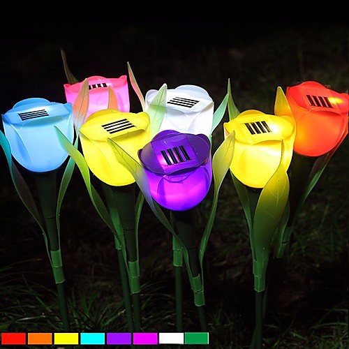 Solar Flower Lights Outdoor Romantic Yard Garden Lawn Solar Powered Tulip Flower Light LED Lamp Random Color
Solar Flower Lights Outdoor Romantic Yard Garden Lawn Solar Powered Tulip Flower Light LED Lamp Random Color