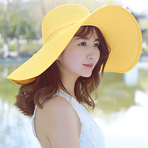 Women's Holiday Straw Sun Hat-Solid Colored Summer White Blushing Pink Fuchsia
Women's Holiday Straw Sun Hat-Solid Colored Summer White Blushing Pink Fuchsia