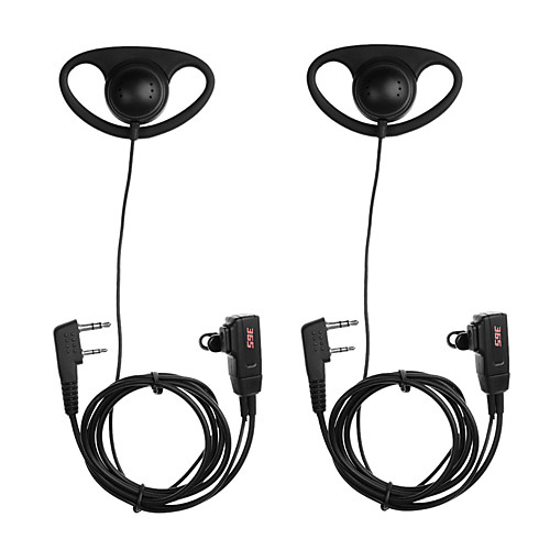 2Pcs D-Shape 2 Pin Interphone Earphone Earpiece Headset MIC PTT for Baofeng 365 TYT Wanhua Radios Walkie Talkie
2Pcs D-Shape 2 Pin Interphone Earphone Earpiece Headset MIC PTT for Baofeng 365 TYT Wanhua Radios Walkie Talkie