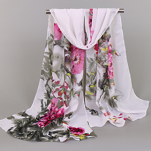 Women's Holiday Chiffon Rectangle Scarf - Floral Print / Spring / Summer / Fall
Women's Holiday Chiffon Rectangle Scarf - Floral Print / Spring / Summer / Fall
