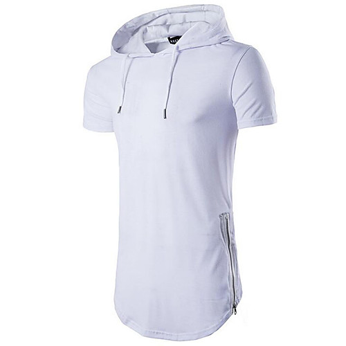Men's Hoodie T shirt Shirt Graphic Solid Colored Short Sleeve Causal Tops Cotton Sporty Solid Hooded White Blue Red / Sports / Summer
Men's Hoodie T shirt Shirt Graphic Solid Colored Short Sleeve Causal Tops Cotton Sporty Solid Hooded White Blue Red / Sports / Summer