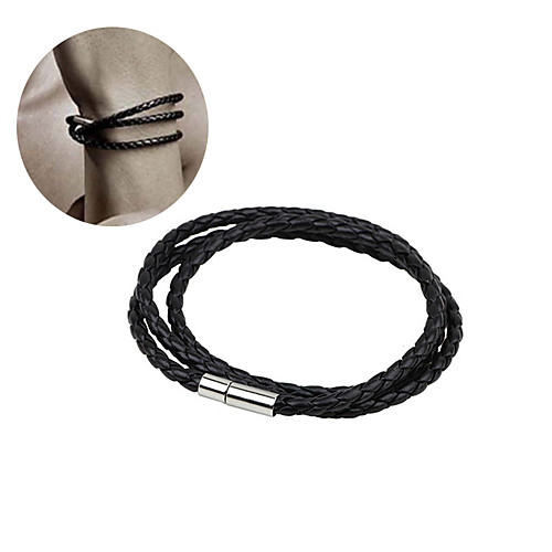 Women's Men's Wrap Bracelet Leather Bracelet Rope Twisted woven Cheap Fashion Leather Bracelet Jewelry Dark Gray / White / Black For Christmas Gifts Party Wedding Special Occasion Anniversary Birthday
Women's Men's Wrap Bracelet Leather Bracelet Rope Twisted woven Cheap Fashion Leather Bracelet Jewelry Dark Gray / White / Black For Christmas Gifts Party Wedding Special Occasion Anniversary Birthday