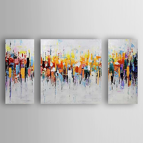 Oil Painting Hand Painted Horizontal Abstract Modern Stretched Canvas / Three Panels
Oil Painting Hand Painted Horizontal Abstract Modern Stretched Canvas / Three Panels
