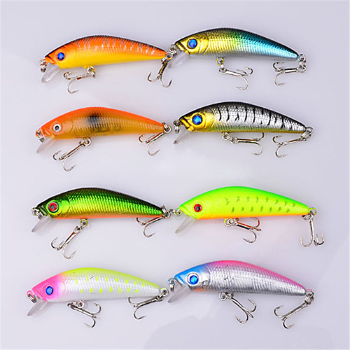 8 pcs Fishing Lures Minnow Floating Sinking Bass Trout Pike Bait Casting Lure Fishing
8 pcs Fishing Lures Minnow Floating Sinking Bass Trout Pike Bait Casting Lure Fishing
