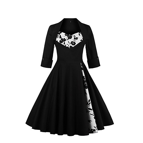 Women's A Line Dress Knee Length Dress Wine White Black Red Navy Blue Black Floral Print Square Neck Vintage Sophisticated Party Going out Butterfly Sleeves Loose S M L XL XXL 3XL 4XL 5XL / Cotton
Women's A Line Dress Knee Length Dress Wine White Black Red Navy Blue Black Floral Print Square Neck Vintage Sophisticated Party Going out Butterfly Sleeves Loose S M L XL XXL 3XL 4XL 5XL / Cotton