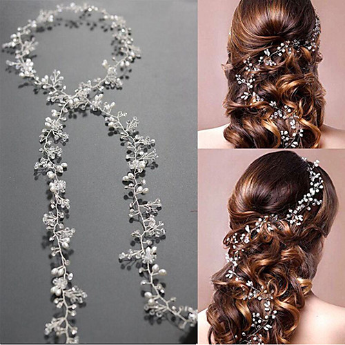 Pearl / Crystal Headbands / Headwear / Head Chain with Floral 1pc Wedding / Special Occasion Headpiece
Pearl / Crystal Headbands / Headwear / Head Chain with Floral 1pc Wedding / Special Occasion Headpiece