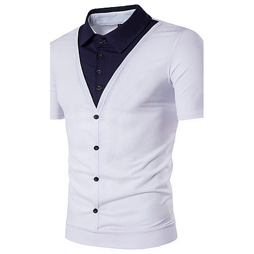 Men's Golf Shirt Color Block Short Sleeve Daily Tops Streetwear Shirt Collar White Red Black
Men's Golf Shirt Color Block Short Sleeve Daily Tops Streetwear Shirt Collar White Red Black