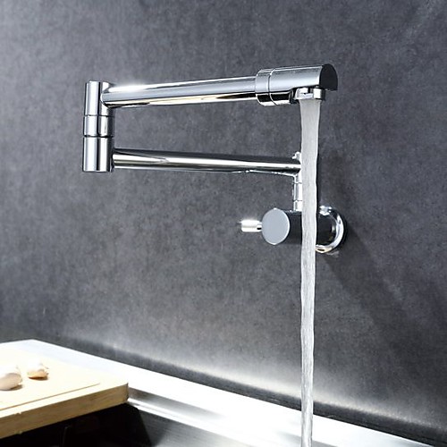 Kitchen faucet - Single Handle One Hole Chrome Pot Filler Wall Mounted Contemporary Kitchen Taps
Kitchen faucet - Single Handle One Hole Chrome Pot Filler Wall Mounted Contemporary Kitchen Taps
