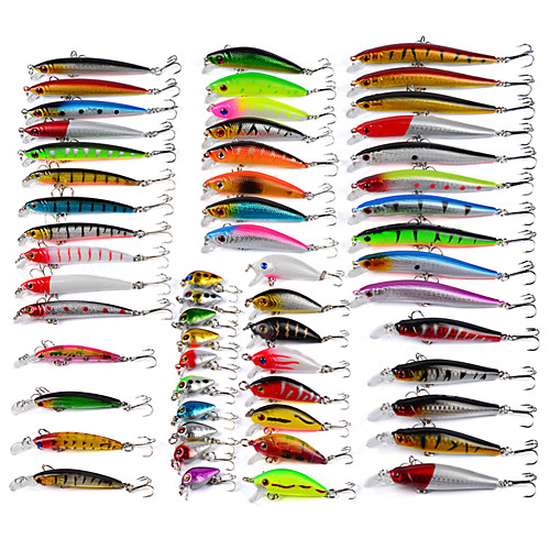 56/30/10 pcs Fishing Lures Kit Set Hard Baits Minnow Crankbait Pencil VIB Swimbait for Saltwater Freshwater Trout Bass Salmon Fishing
56/30/10 pcs Fishing Lures Kit Set Hard Baits Minnow Crankbait Pencil VIB Swimbait for Saltwater Freshwater Trout Bass Salmon Fishing