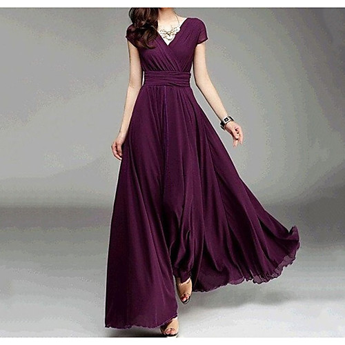 Women's Maxi long Dress Purple Green Lavender Light Green Sleeveless Solid Colored Fall Spring V Neck Sophisticated Party Going out S M L XL XXL 3XL 4XL 5XL
Women's Maxi long Dress Purple Green Lavender Light Green Sleeveless Solid Colored Fall Spring V Neck Sophisticated Party Going out S M L XL XXL 3XL 4XL 5XL