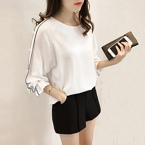 Women's Blouse Solid Colored Plus Size Long Sleeve Holiday Tops Sophisticated White Blushing Pink
Women's Blouse Solid Colored Plus Size Long Sleeve Holiday Tops Sophisticated White Blushing Pink