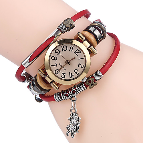Women's Bracelet Watch Wrap Bracelet Watch Quartz Leather Black / White / Blue Cool Analog Ladies Casual - Coffee Brown Red
Women's Bracelet Watch Wrap Bracelet Watch Quartz Leather Black / White / Blue Cool Analog Ladies Casual - Coffee Brown Red