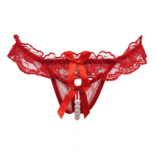 Women's Beaded / Mesh / Hole Jacquard G-strings & Thongs Panties / Ultra Sexy Panty Mid Waist Super Sexy Red One-Size / Lace
Women's Beaded / Mesh / Hole Jacquard G-strings & Thongs Panties / Ultra Sexy Panty Mid Waist Super Sexy Red One-Size / Lace