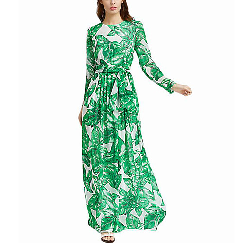 Women's Swing Dress Maxi long Dress Green Long Sleeve Ruched Print Spring Summer Round Neck Streetwear Boho Party Going out Floral XS S M L XL XXL
Women's Swing Dress Maxi long Dress Green Long Sleeve Ruched Print Spring Summer Round Neck Streetwear Boho Party Going out Floral XS S M L XL XXL
