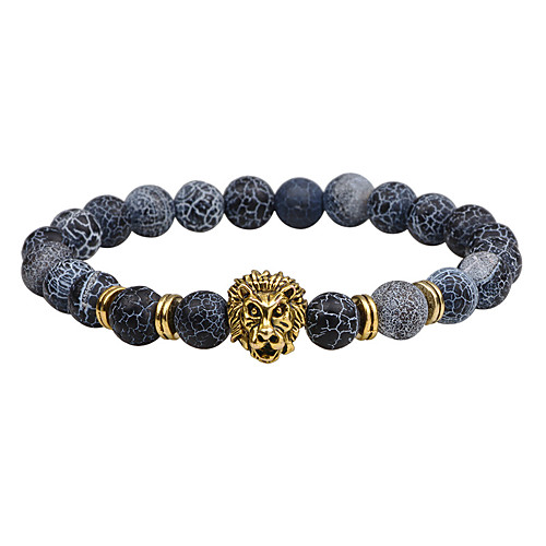 Men's Onyx Bead Bracelet Geometrical Fashion Vintage Punk Rock Hip-Hop Agate Bracelet Jewelry Blue / Black / Brown For Christmas Gifts Party Anniversary Birthday Gift Sports
Men's Onyx Bead Bracelet Geometrical Fashion Vintage Punk Rock Hip-Hop Agate Bracelet Jewelry Blue / Black / Brown For Christmas Gifts Party Anniversary Birthday Gift Sports