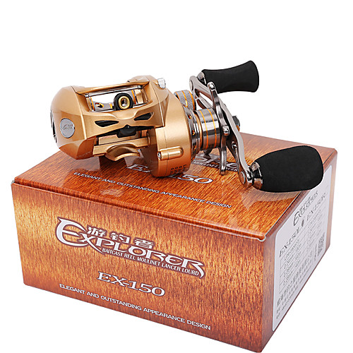 Fishing Reel Baitcasting Reel 7.0:1 Gear Ratio 9 Ball Bearings for Bait Casting / Lure Fishing - EX150-L
Fishing Reel Baitcasting Reel 7.0:1 Gear Ratio 9 Ball Bearings for Bait Casting / Lure Fishing - EX150-L
