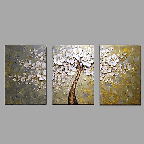 Oil Painting Hand Painted Floral / Botanical Modern Stretched Canvas / Three Panels With Stretched Frame
Oil Painting Hand Painted Floral / Botanical Modern Stretched Canvas / Three Panels With Stretched Frame