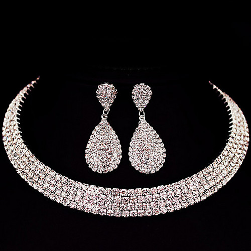 Women's Jewelry Set Classic Basic Earrings Jewelry Silver For Christmas Gifts Wedding Party Special Occasion Anniversary Birthday / Engagement / Valentine
Women's Jewelry Set Classic Basic Earrings Jewelry Silver For Christmas Gifts Wedding Party Special Occasion Anniversary Birthday / Engagement / Valentine