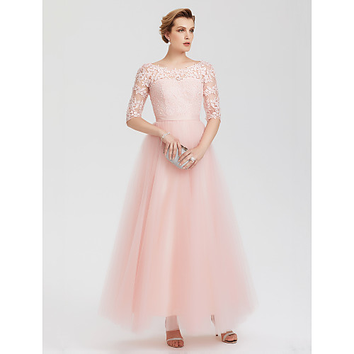 A-Line Elegant Wedding Guest Formal Evening Dress Illusion Neck Floor Length Lace Over Tulle with Lace Insert Appliques 2021 / Illusion Sleeve
A-Line Elegant Wedding Guest Formal Evening Dress Illusion Neck Floor Length Lace Over Tulle with Lace Insert Appliques 2021 / Illusion Sleeve