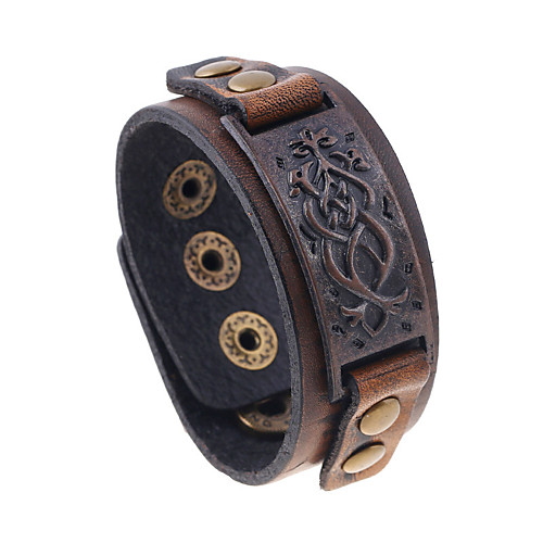 Men's Leather Bracelet Natural Fashion Leather Bracelet Jewelry Brown For Special Occasion Gift Sports
Men's Leather Bracelet Natural Fashion Leather Bracelet Jewelry Brown For Special Occasion Gift Sports