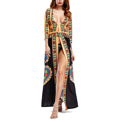 Women's Loose Maxi long Dress Black Red Geometric Summer Deep V Going out Boho Bohemia Beach S M L XL XXL / Sexy
Women's Loose Maxi long Dress Black Red Geometric Summer Deep V Going out Boho Bohemia Beach S M L XL XXL / Sexy