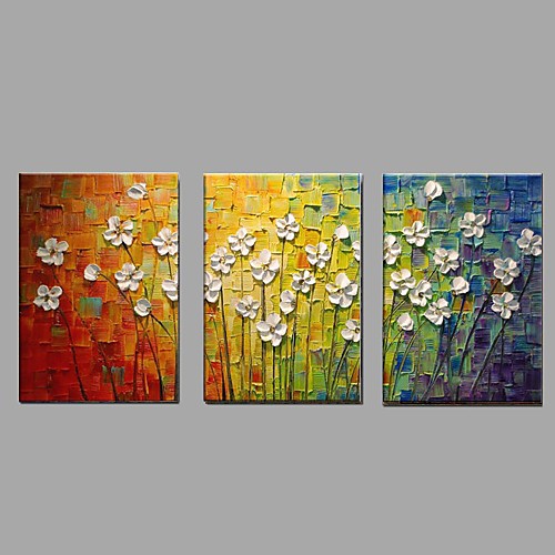Oil Painting Hand Painted - Floral Botanical Pastoral Modern Canvas Three Panels 50 x 40 cm
Oil Painting Hand Painted - Floral Botanical Pastoral Modern Canvas Three Panels 50 x 40 cm