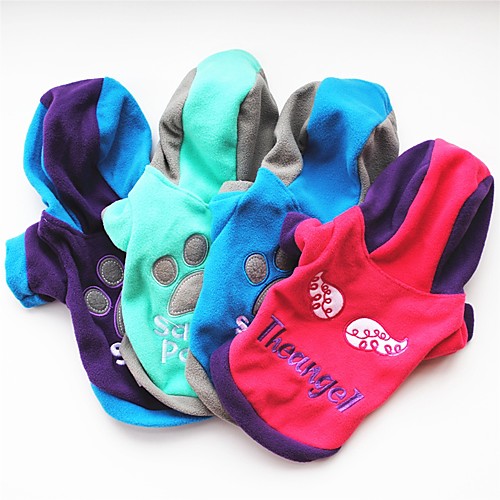 Cat Dog Coat Shirt / T-Shirt Sweatshirt Hoodie Dog Clothes Letter & Number Purple Rose Green Blue Polar Fleece Costume For Pets Women's
Cat Dog Coat Shirt / T-Shirt Sweatshirt Hoodie Dog Clothes Letter & Number Purple Rose Green Blue Polar Fleece Costume For Pets Women's