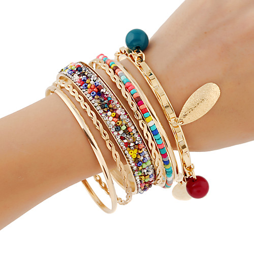 Women's Bracelet Bangles Bead Bracelet Wrap Bracelet Ladies Bohemian Fashion Metal Alloy Bracelet Jewelry Gold For Street Vacation Tea Party Going out Casual / Daily
Women's Bracelet Bangles Bead Bracelet Wrap Bracelet Ladies Bohemian Fashion Metal Alloy Bracelet Jewelry Gold For Street Vacation Tea Party Going out Casual / Daily