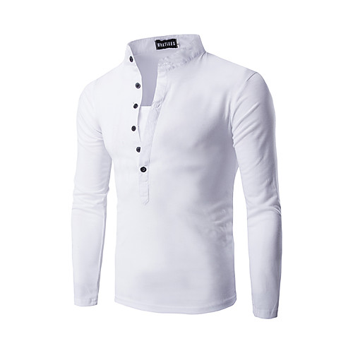 Men's T shirt Solid Colored Long Sleeve Daily Tops Streetwear White Black Green
Men's T shirt Solid Colored Long Sleeve Daily Tops Streetwear White Black Green