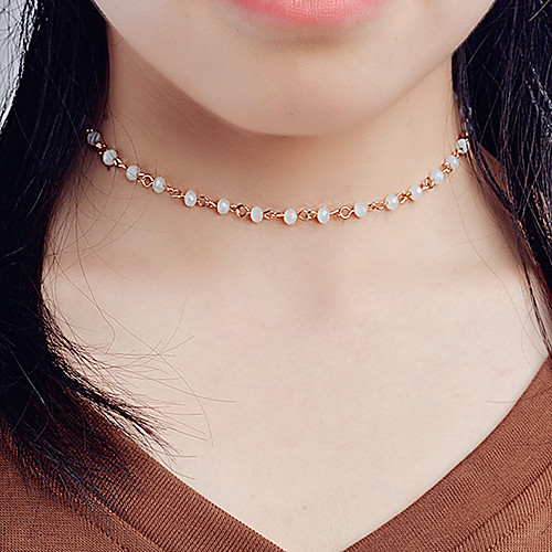 Women's Crystal Choker Necklace Single Strand Ladies Personalized Basic Simple Style Crystal White Black Necklace Jewelry For Daily Casual Outdoor clothing
Women's Crystal Choker Necklace Single Strand Ladies Personalized Basic Simple Style Crystal White Black Necklace Jewelry For Daily Casual Outdoor clothing
