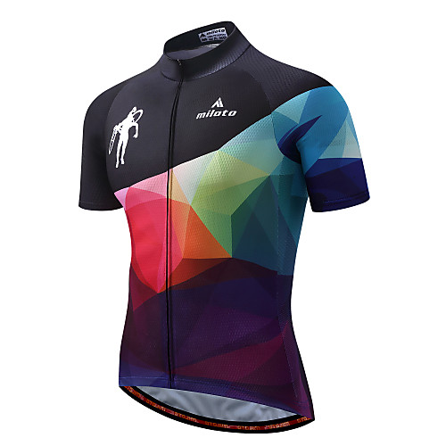 Miloto Men's Short Sleeve Cycling Jersey Orange / Black Gradient Bike Jersey Top Reflective Strips Sports Polyester Spandex Mountain Bike MTB Road Bike Cycling Clothing Apparel / Stretchy
Miloto Men's Short Sleeve Cycling Jersey Orange / Black Gradient Bike Jersey Top Reflective Strips Sports Polyester Spandex Mountain Bike MTB Road Bike Cycling Clothing Apparel / Stretchy