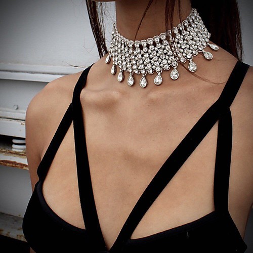 Women's Choker Necklace Single Strand Ladies Unique Design Chrome Silver Gold Necklace Jewelry For Event / Party Dailywear Outdoor clothing
Women's Choker Necklace Single Strand Ladies Unique Design Chrome Silver Gold Necklace Jewelry For Event / Party Dailywear Outdoor clothing