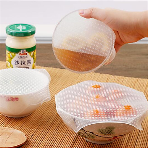 4Pcs Multifunctional Food Fresh Keeping Saran Wrap Kitchen Tools Reusable Silicone Food Wraps Seal Vacuum Cover Lid Stretch
4Pcs Multifunctional Food Fresh Keeping Saran Wrap Kitchen Tools Reusable Silicone Food Wraps Seal Vacuum Cover Lid Stretch