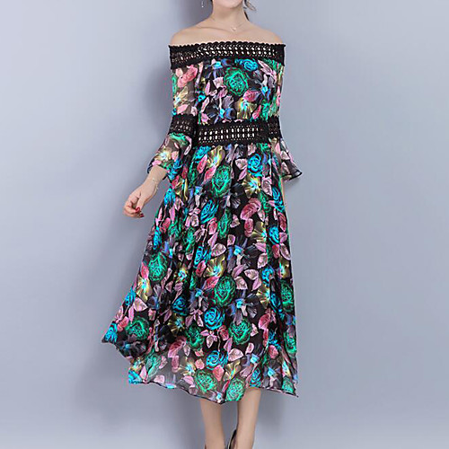 Women's Loose Midi Dress Green 3/4 Length Sleeve Plaid Summer Boat Neck Boho Party Going out Off Shoulder S M L XL XXL 3XL / Plus Size / Plus Size / Floral
Women's Loose Midi Dress Green 3/4 Length Sleeve Plaid Summer Boat Neck Boho Party Going out Off Shoulder S M L XL XXL 3XL / Plus Size / Plus Size / Floral