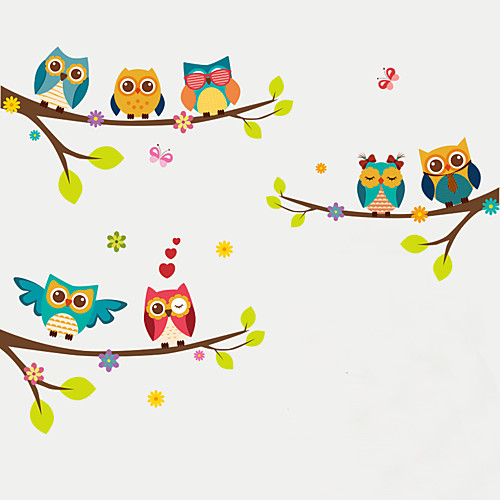 Animals / Fashion / Botanical Wall Stickers Animal Wall Stickers Decorative Wall Stickers, Plastic Home Decoration Wall Decal Wall Decoration 1 set 7025cm2pcs
Animals / Fashion / Botanical Wall Stickers Animal Wall Stickers Decorative Wall Stickers, Plastic Home Decoration Wall Decal Wall Decoration 1 set 7025cm2pcs