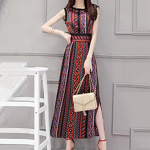Women's Bodycon Maxi long Dress Red Sleeveless Plaid Summer Round Neck Casual Vintage Party Going out M L XL XXL 3XL / Plus Size / Plus Size
Women's Bodycon Maxi long Dress Red Sleeveless Plaid Summer Round Neck Casual Vintage Party Going out M L XL XXL 3XL / Plus Size / Plus Size