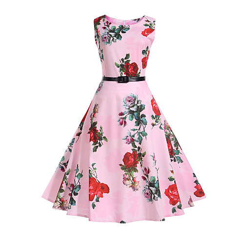 Women's Sheath Dress Knee Length Dress Blushing Pink White Sleeveless Floral Summer Round Neck Vintage Holiday Work Floral S M L XL XXL / Cotton / Cotton
Women's Sheath Dress Knee Length Dress Blushing Pink White Sleeveless Floral Summer Round Neck Vintage Holiday Work Floral S M L XL XXL / Cotton / Cotton