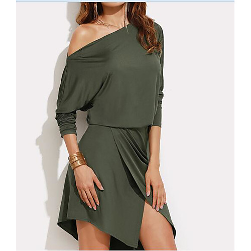 Women's A Line Dress Short Mini Dress Army Green Black Long Sleeve Solid Colored Backless Cut Out Fall Summer Off Shoulder Going out Work S M L XL / Cotton / Cotton
Women's A Line Dress Short Mini Dress Army Green Black Long Sleeve Solid Colored Backless Cut Out Fall Summer Off Shoulder Going out Work S M L XL / Cotton / Cotton