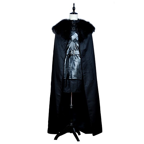 Game of Thrones Jon Snow Cloak Costume Men's Movie Cosplay Black Top Skirt Cloak Halloween Carnival PU Leather Polyster / Waist Belt
Game of Thrones Jon Snow Cloak Costume Men's Movie Cosplay Black Top Skirt Cloak Halloween Carnival PU Leather Polyster / Waist Belt