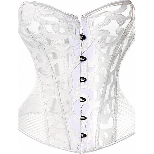 Corset Women's Polyester Solid Colored Shapewear Overbust Corset Hook & Eye White S
Corset Women's Polyester Solid Colored Shapewear Overbust Corset Hook & Eye White S