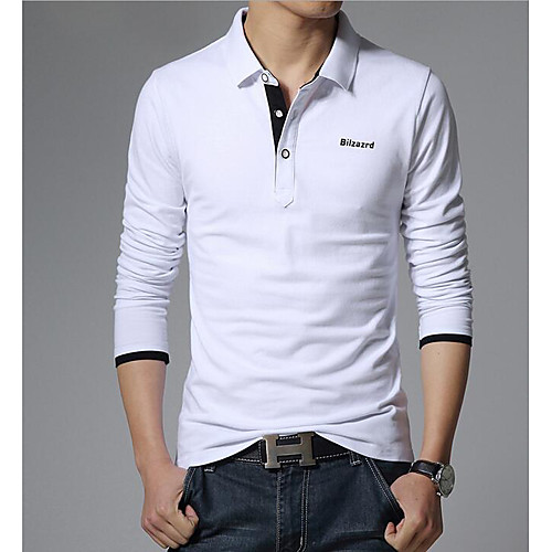Men's Golf Shirt Tennis Shirt Solid Colored Long Sleeve Daily Tops Cotton Business Active Casual Shirt Collar Gray White Navy Blue / Summer
Men's Golf Shirt Tennis Shirt Solid Colored Long Sleeve Daily Tops Cotton Business Active Casual Shirt Collar Gray White Navy Blue / Summer