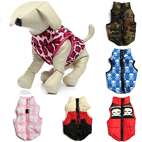 Cat Dog Coat Vest Puppy Clothes Skull Camo / Camouflage Casual / Daily Keep Warm Outdoor Winter Dog Clothes Puppy Clothes Dog Outfits Camouflage Color Red / White Red Costume for Girl and Boy Dog
Cat Dog Coat Vest Puppy Clothes Skull Camo / Camouflage Casual / Daily Keep Warm Outdoor Winter Dog Clothes Puppy Clothes Dog Outfits Camouflage Color Red / White Red Costume for Girl and Boy Dog