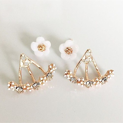 Women's Crystal Stud Earrings Jacket Earrings Flower Floral / Botanicals Heart Flower Ladies Personalized Basic Natural Simple Style Fashion Rhinestone Silver Plated Gold Plated Earrings Jewelry Gold
Women's Crystal Stud Earrings Jacket Earrings Flower Floral / Botanicals Heart Flower Ladies Personalized Basic Natural Simple Style Fashion Rhinestone Silver Plated Gold Plated Earrings Jewelry Gold