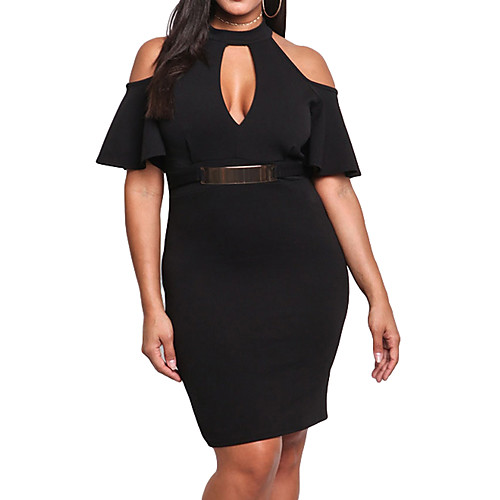 Women's Shift Dress Short Mini Dress Black Blushing Pink Sleeveless Solid Colored V Neck Work Ruffle XL XXL 3XL / Plus Size / Plus Size
Women's Shift Dress Short Mini Dress Black Blushing Pink Sleeveless Solid Colored V Neck Work Ruffle XL XXL 3XL / Plus Size / Plus Size