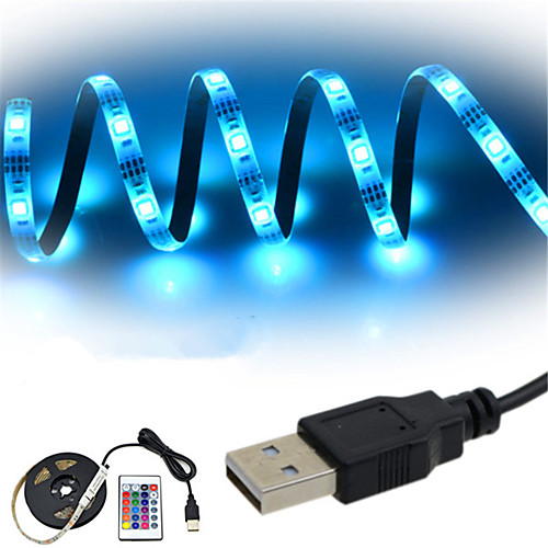 2m RGB Strip Lights 60 LEDs SMD5050 10mm 1 24Keys Remote Controller RGB Waterproof Cuttable USB 5 V 1 set IP65
2m RGB Strip Lights 60 LEDs SMD5050 10mm 1 24Keys Remote Controller RGB Waterproof Cuttable USB 5 V 1 set IP65