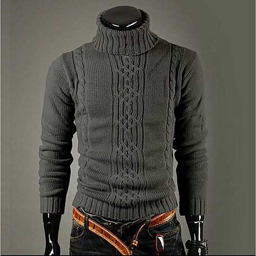 Men's Streetwear Solid Colored Pullover Cotton Long Sleeve Slim Regular Sweater Cardigans Turtleneck Winter Light gray Dark Gray / Work / Weekend
Men's Streetwear Solid Colored Pullover Cotton Long Sleeve Slim Regular Sweater Cardigans Turtleneck Winter Light gray Dark Gray / Work / Weekend