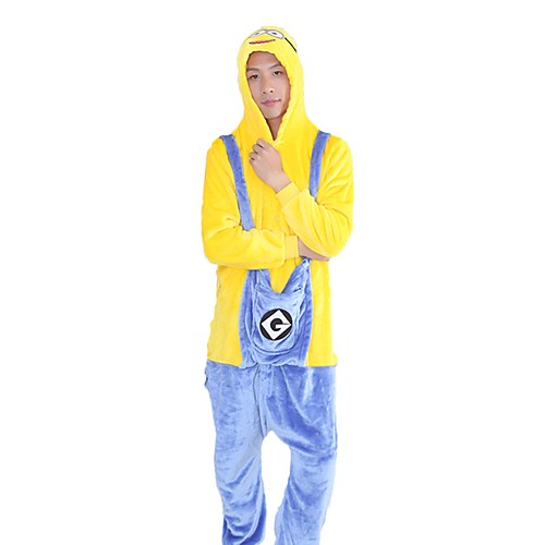 Adults' Kigurumi Pajamas Cartoon Mini Yellow Men Onesie Pajamas Flannel Fabric Yellow Cosplay For Men and Women Animal Sleepwear Cartoon Festival / Holiday Costumes
Adults' Kigurumi Pajamas Cartoon Mini Yellow Men Onesie Pajamas Flannel Fabric Yellow Cosplay For Men and Women Animal Sleepwear Cartoon Festival / Holiday Costumes