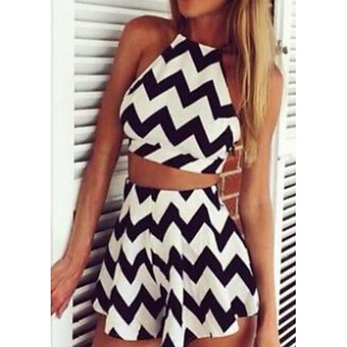 Women's Casual Striped Going out Two Piece Set Strap T-shirt Skirt Tops / Sexy / Slim
Women's Casual Striped Going out Two Piece Set Strap T-shirt Skirt Tops / Sexy / Slim