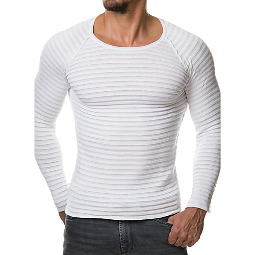 Men's Active Solid Colored Pullover Cotton Long Sleeve Slim Regular Sweater Cardigans Round Neck Fall Winter White Black Wine / Sports / Work / Weekend
Men's Active Solid Colored Pullover Cotton Long Sleeve Slim Regular Sweater Cardigans Round Neck Fall Winter White Black Wine / Sports / Work / Weekend
