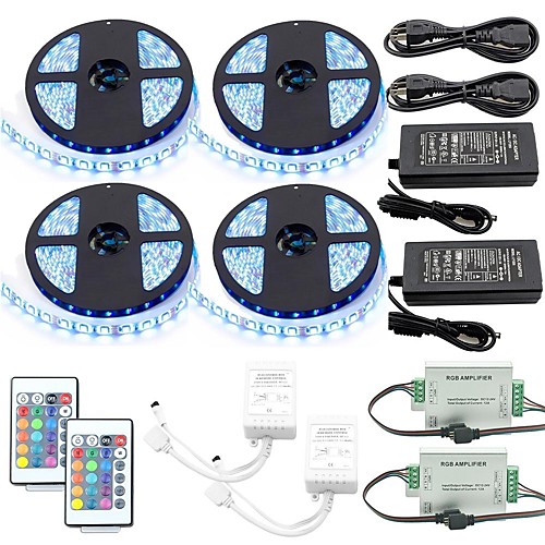1 Set 20M(4x5M) Led Strip Kit RGB Tiktok Lights Waterproof LED Strip Lights 5050 10mm 1200led with2PCS 24key Ir Controller and 2PCS 6A Power Supply(UL) with 2Pcs Signal Amplifier Repeater
1 Set 20M(4x5M) Led Strip Kit RGB Tiktok Lights Waterproof LED Strip Lights 5050 10mm 1200led with2PCS 24key Ir Controller and 2PCS 6A Power Supply(UL) with 2Pcs Signal Amplifier Repeater